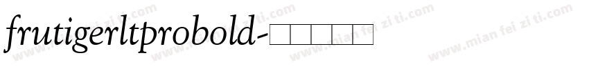 frutigerltprobold字体转换