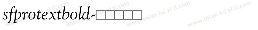 sfprotextbold字体转换