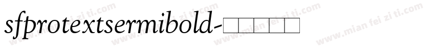 sfprotextsermibold字体转换