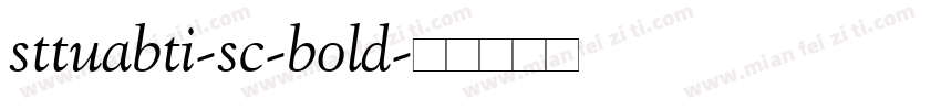 sttuabti-sc-bold字体转换
