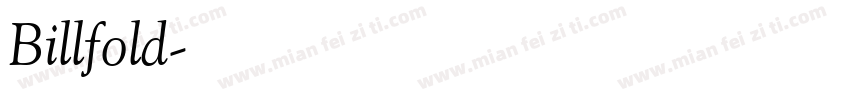 Billfold字体转换