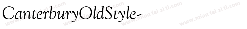CanterburyOldStyle字体转换