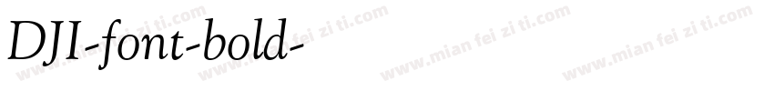DJI-font-bold字体转换