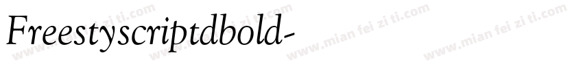 Freestyscriptdbold字体转换