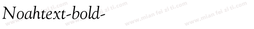 Noahtext-bold字体转换
