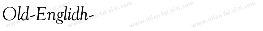 Old-Englidh字体转换