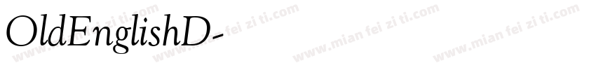 OldEnglishD字体转换