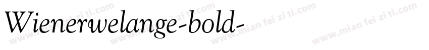 Wienerwelange-bold字体转换