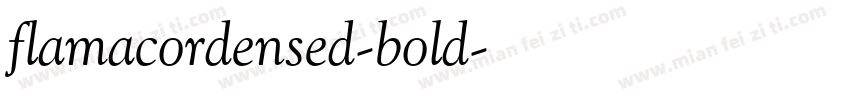 flamacordensed-bold字体转换