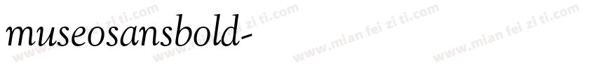 museosansbold字体转换