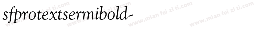 sfprotextsermibold字体转换