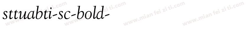 sttuabti-sc-bold字体转换