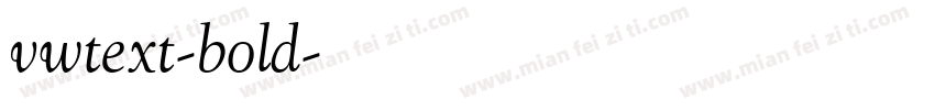vwtext-bold字体转换