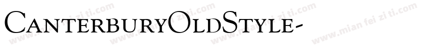 CanterburyOldStyle字体转换