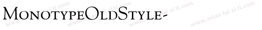 MonotypeOldStyle字体转换