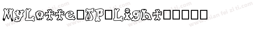 MyLotte_JP_Light字体转换