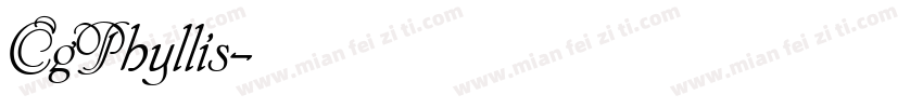 CgPhyllis字体转换