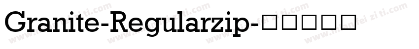 Granite-Regularzip字体转换