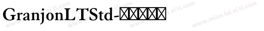 GranjonLTStd字体转换