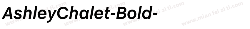 AshleyChalet-Bold字体转换