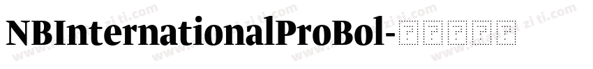 NBInternationalProBol字体转换
