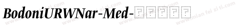 BodoniURWNar-Med字体转换