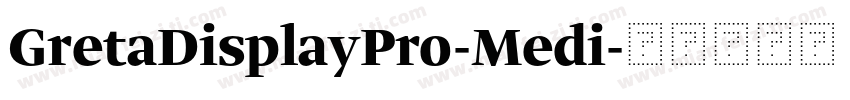 GretaDisplayPro-Medi字体转换