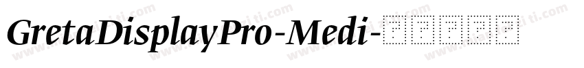 GretaDisplayPro-Medi字体转换