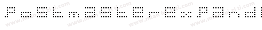 postmasterexpanded字体转换