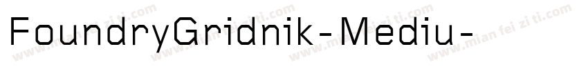 FoundryGridnik-Mediu字体转换