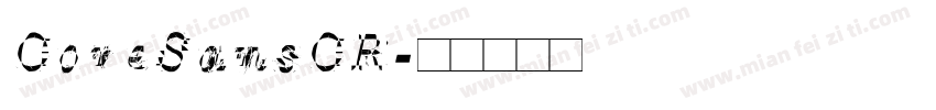 CoreSansCR字体转换