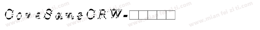 CoreSansCRW字体转换