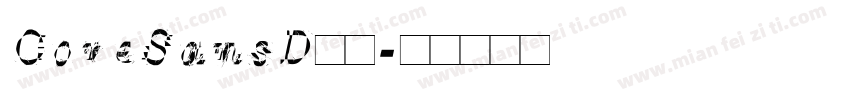 CoreSansD字体字体转换