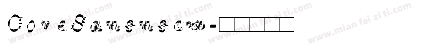 CoreSansnscw字体转换
