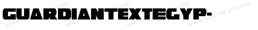 GuardianTextEgyp字体转换
