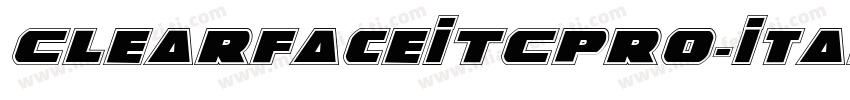 ClearfaceITCPro-Italic字体转换