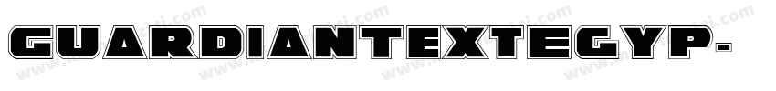 GuardianTextEgyp字体转换