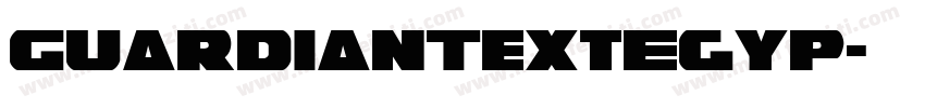 GuardianTextEgyp字体转换