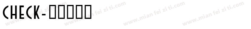 check字体转换