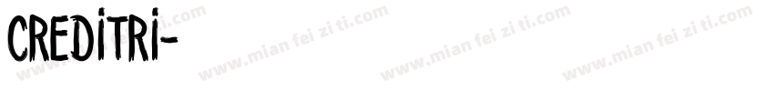 CREDITRI字体转换