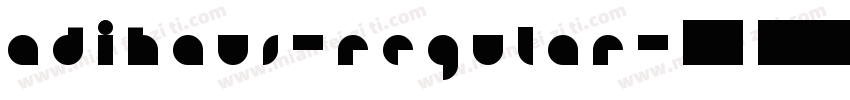 AdiHaus-Regular-常规字体转换