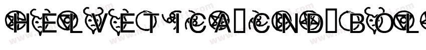 HELVETICA-CND-BOLD字体转换