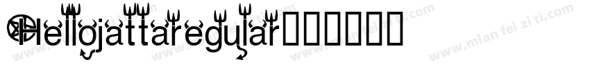 Hellojattaregular字体转换