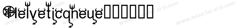 Helveticqneue字体转换