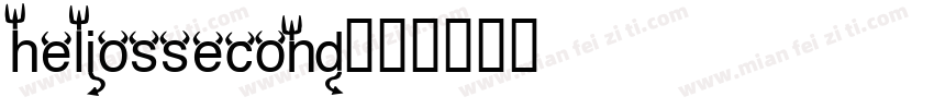 heliossecond字体转换