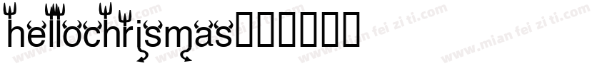 hellochrismas字体转换