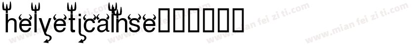helveticalnse字体转换