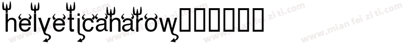 helveticanarow字体转换
