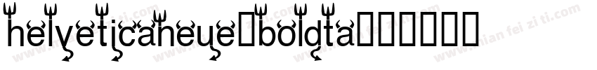 helveticaneue-boldta字体转换
