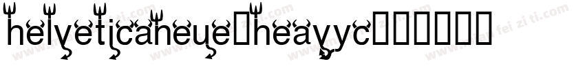 helveticaneue-heavyc字体转换